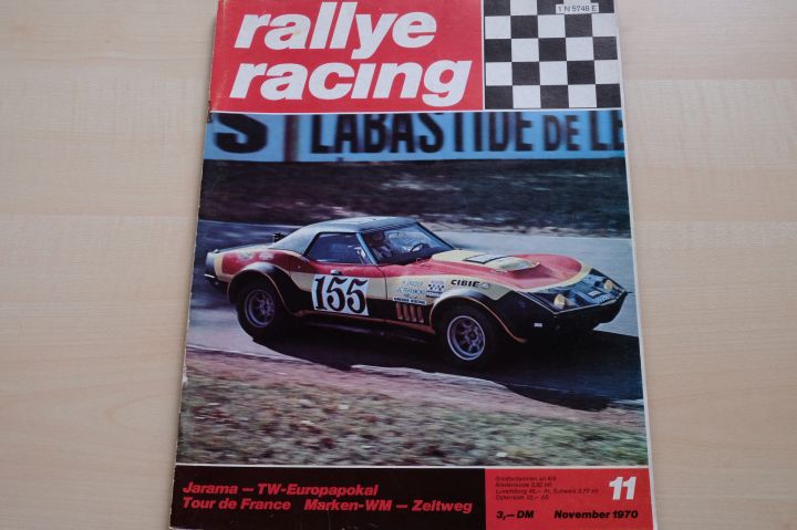 Deckblatt Rallye Racing (11/1970)